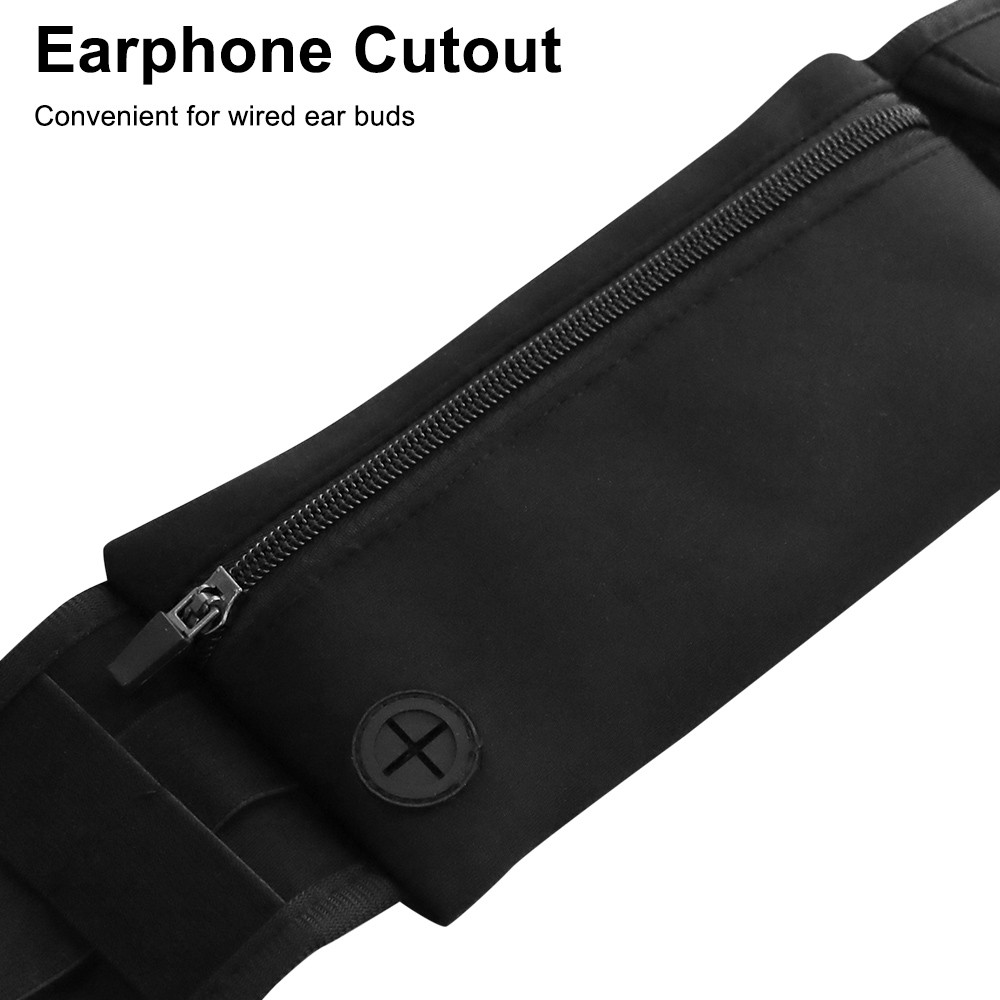 Waterproof Waist Bum Bag Running Jogging Phone Belt Pouch Zip Fanny Pack