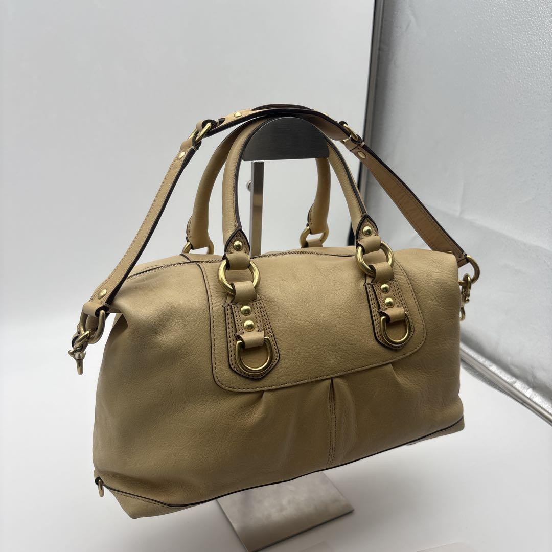 COACH Madison Mini Boston Shoulder Leather With Dust Bag