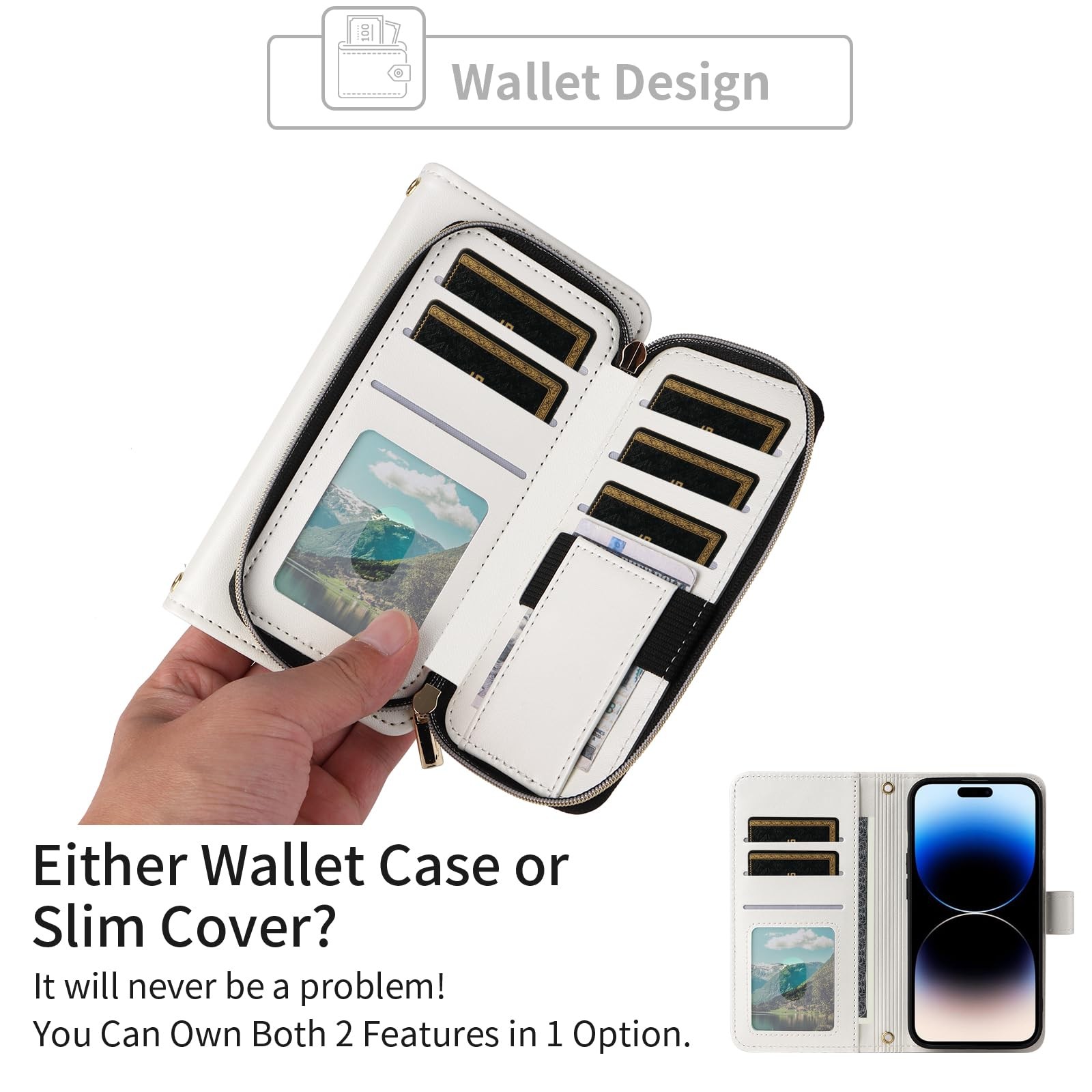 Argyle Wallet Case Compatible with iPhone 16 Pro Max 6.9 inch with Wrist Stra…