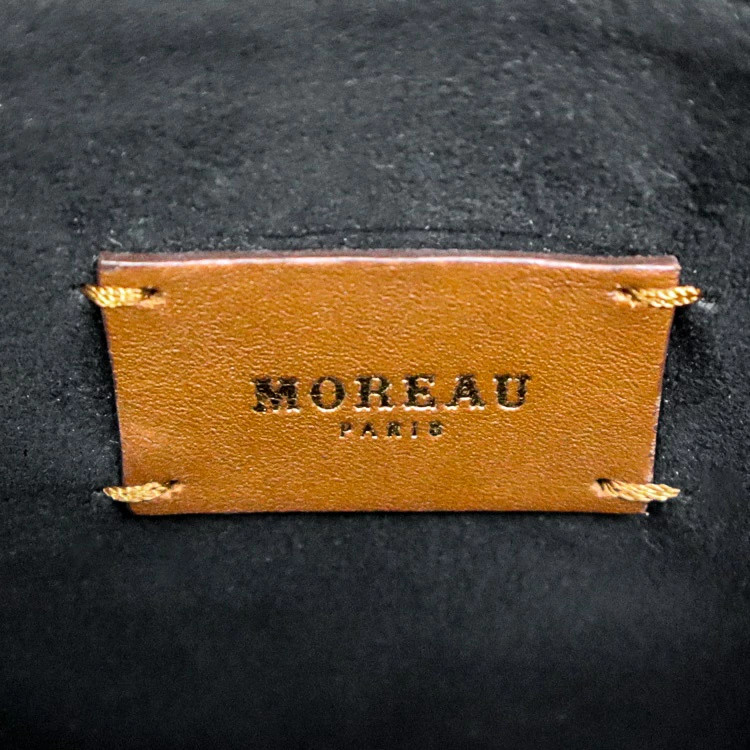 MOREAU PARIS Shoulder Bag TUELLE PM Moreau print Leather Brown Unisex w/Dust bag