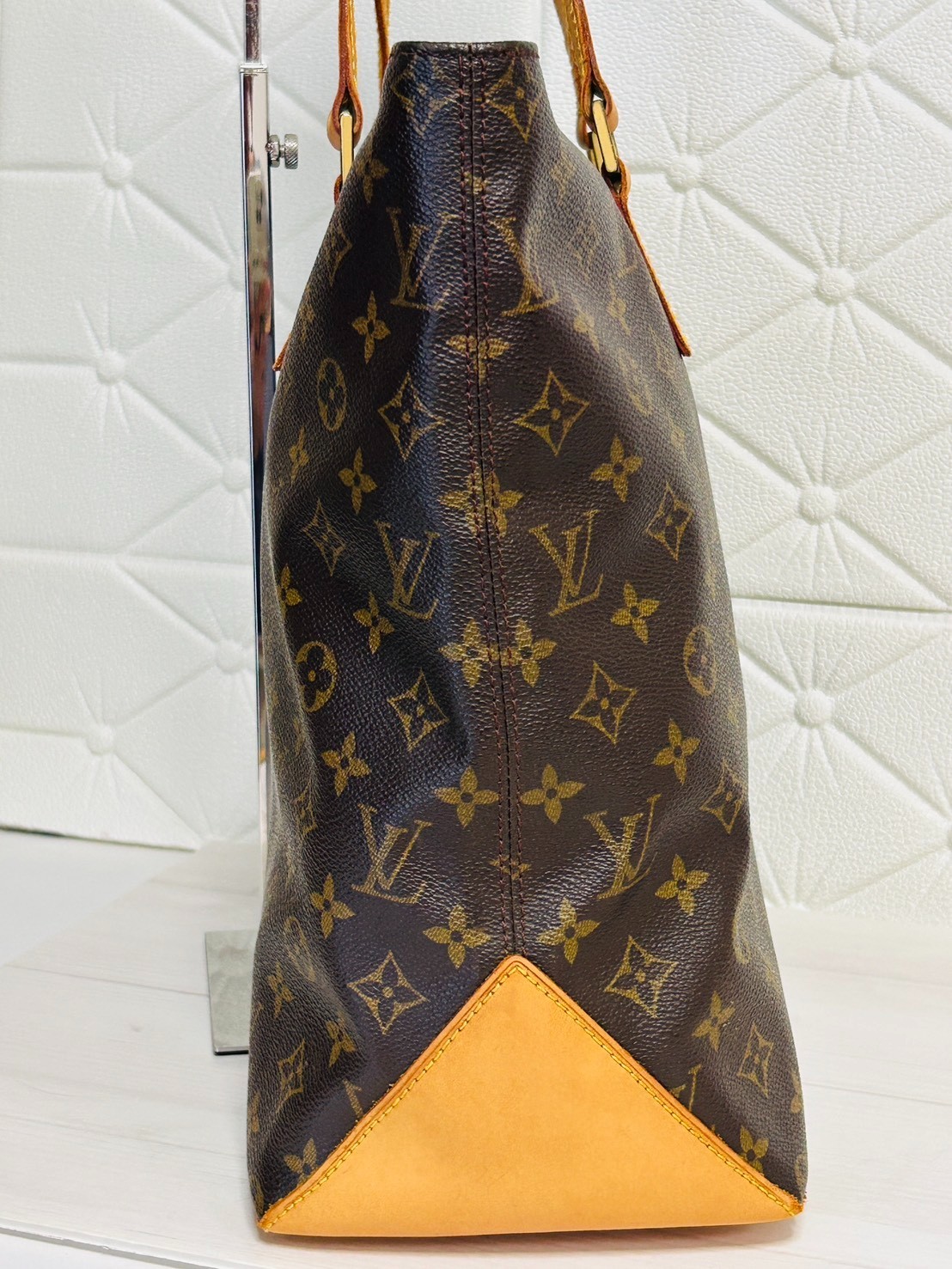 Louis Vuitton Monogram Cabas Mezzo M51151 Brown Tote Shoulder Bag LV