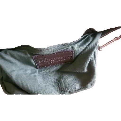 SR Sondra Roberts Squared Scales Snakeskin~Detachable Shoulder Chain Clutch Bag