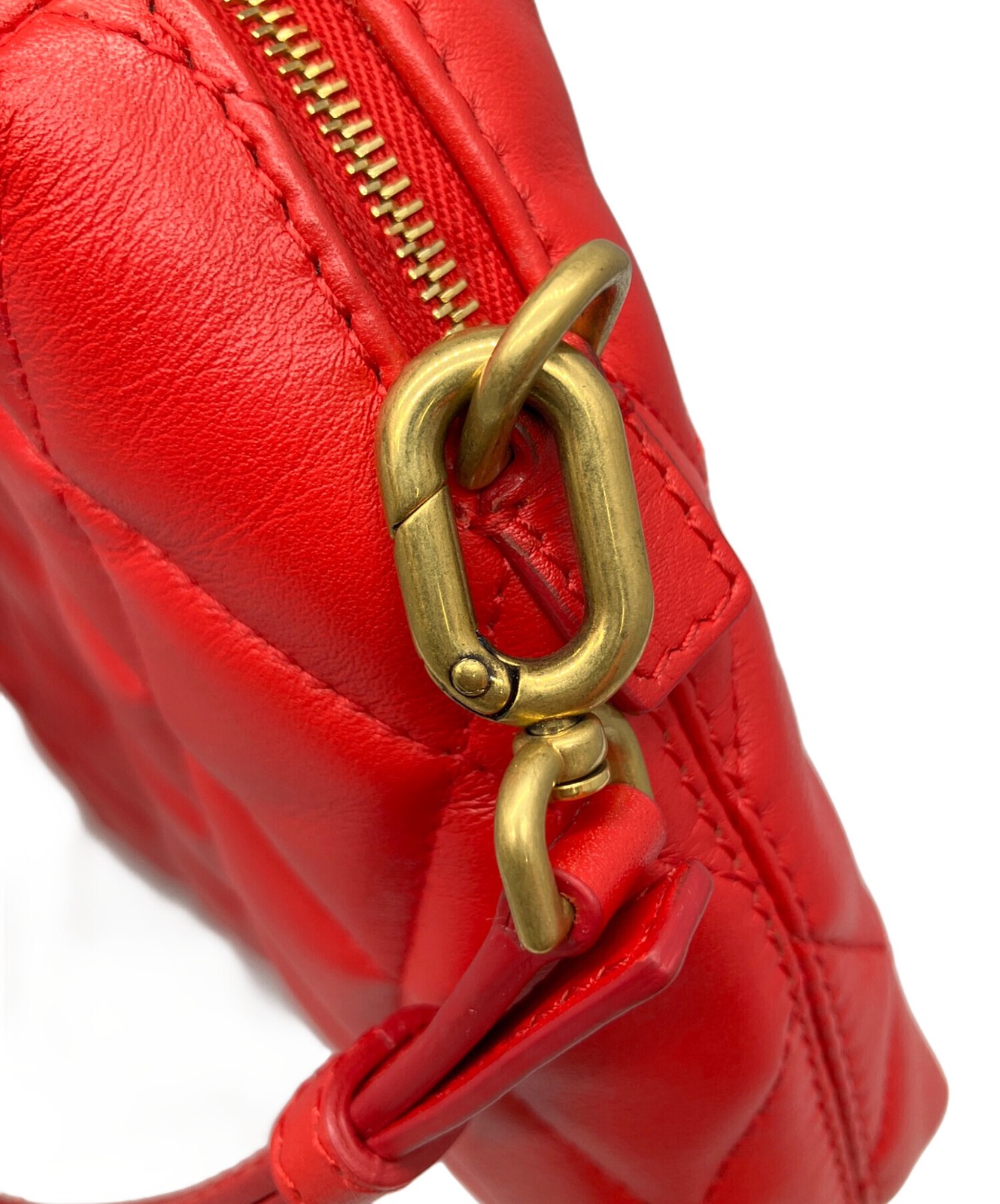 BALENCIAGA Shoulder Bag 600325 Quilted Camera Color Red Width 8.27 in Women 99