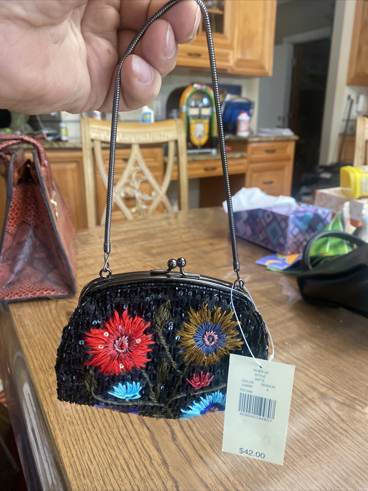 Lord and Taylor Beaded Mini Bag Style 94715 All Season