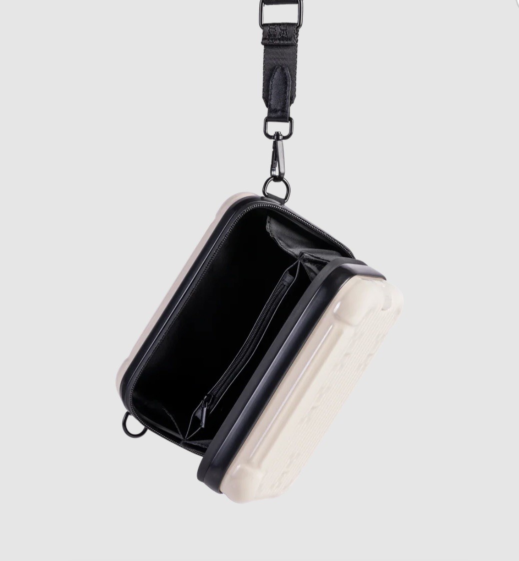 Hotel Collection Luggage Inspired Crossbody Bag Adjustable Detachable Strap