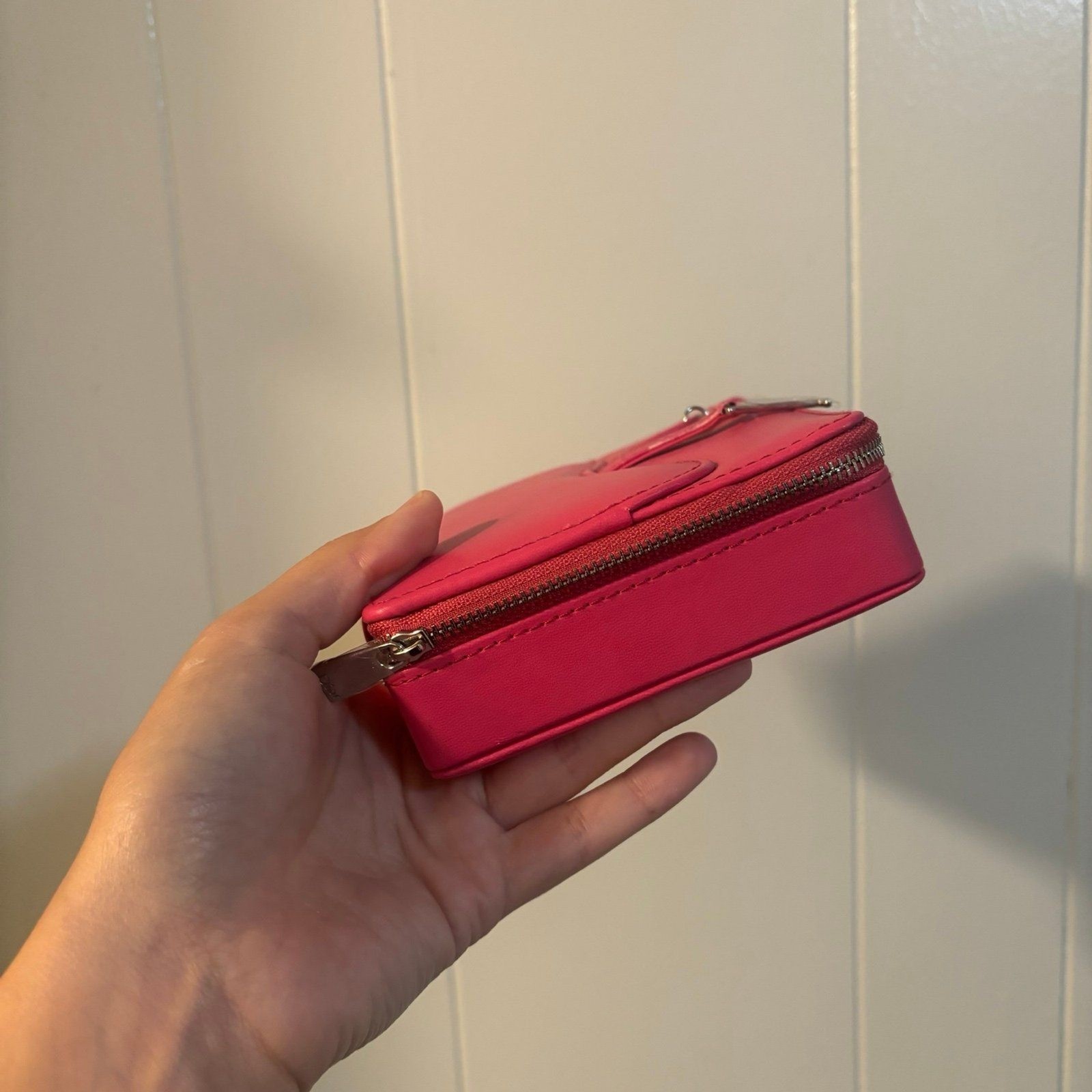 Christian Dior Addict Vanity Pouch Case with Mirror Pink Star D 17x12x4cm RARE