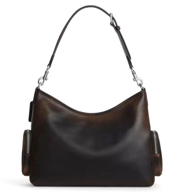 COACH Laurel Shoulder Bag Pockets Loved Leather CES84 SVPMZ Auth New – Fast!!