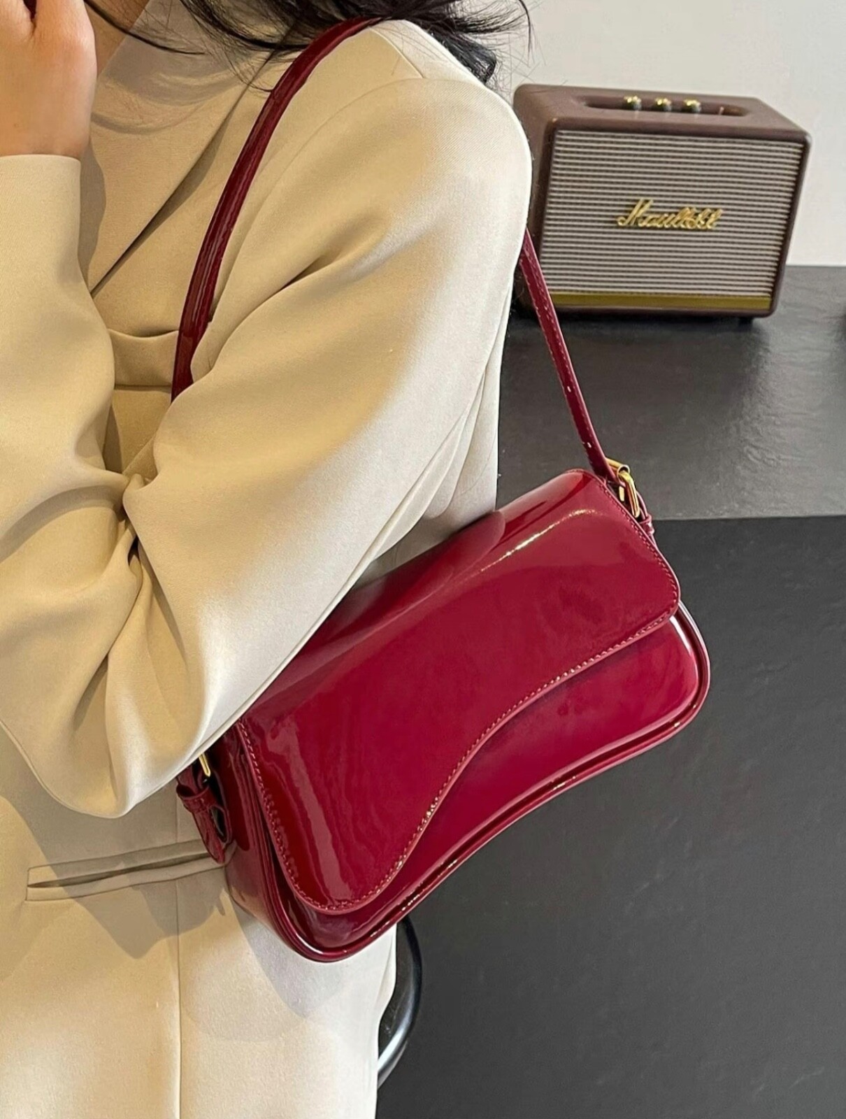 Women’s Summer Outfits 2024 Plain Color Saddle Everyday Shoulder Bag & Crossbody