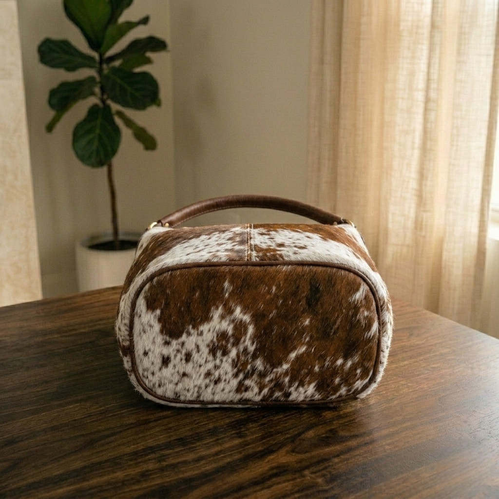 Handmade Cowhide Leather Hobo Bag| Western Tote Bag Hair-On Hide Purse for Women