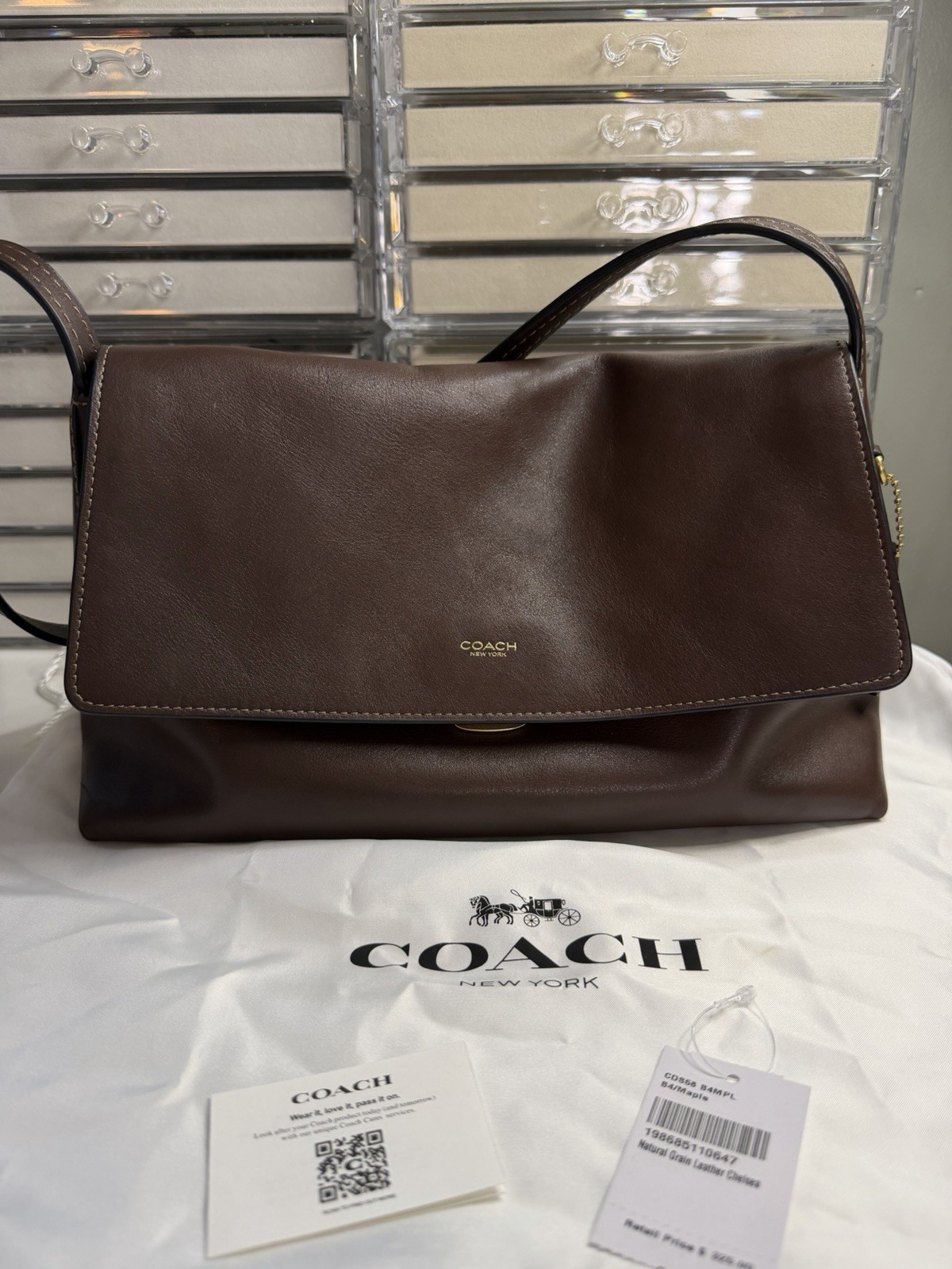 Coach Chelsea 30 Maple Shoulder Bag