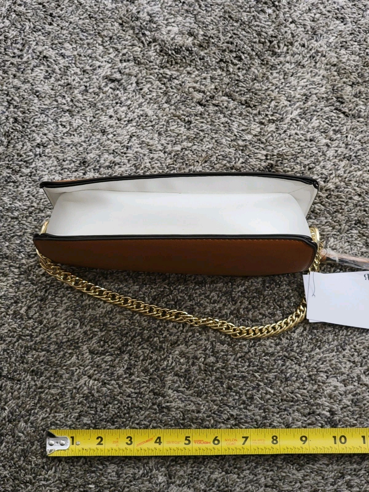 JustFab Womens Small Crossbody Bag Brown