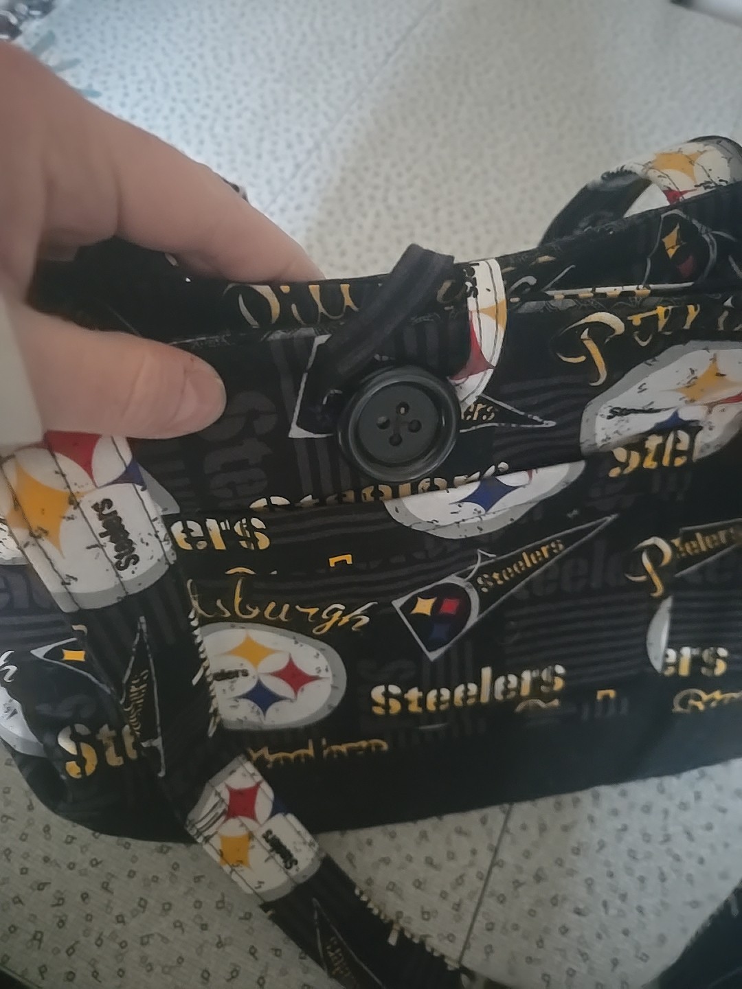 Pittsburgh Steelers Handmade NFL Fabric Tote Bag Team Logo