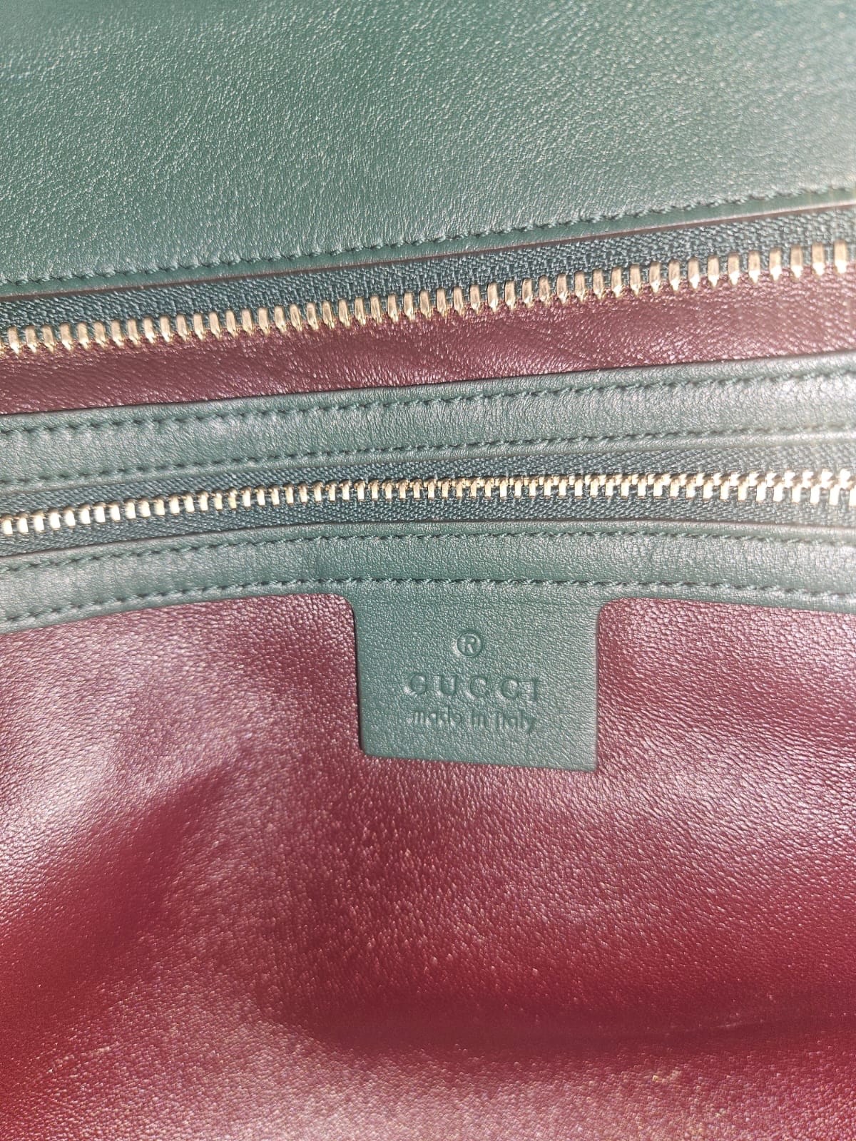 Gucci Large Arli Top Handle Shoulder Bag Green Python Snakeskin Gold GG 550130