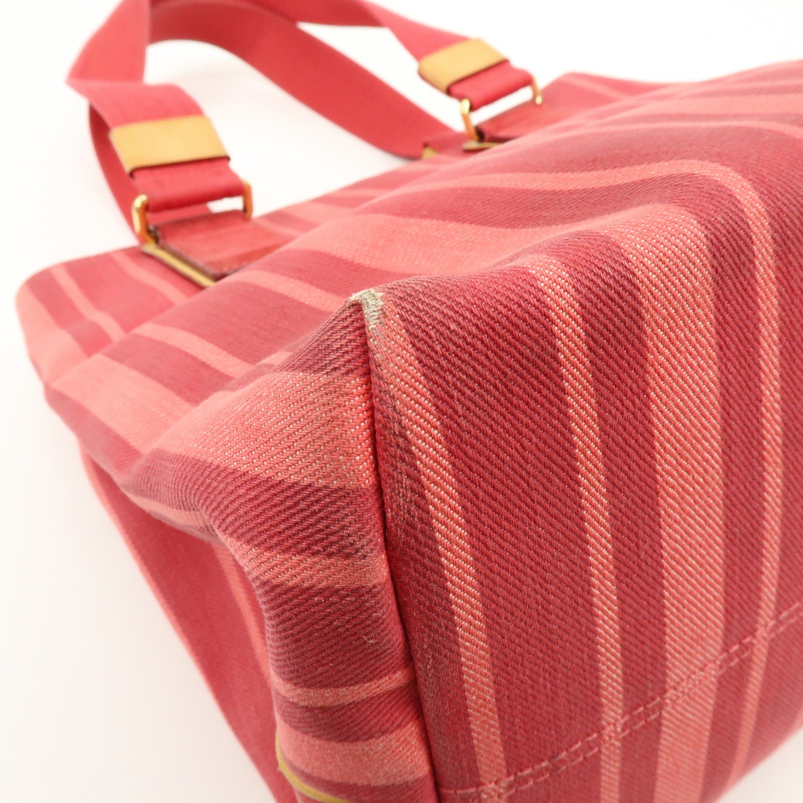 Louis Vuitton Plan Soleil Cabas PM Tote Bag Rouge Grenadine M94146 Auth Used F/S