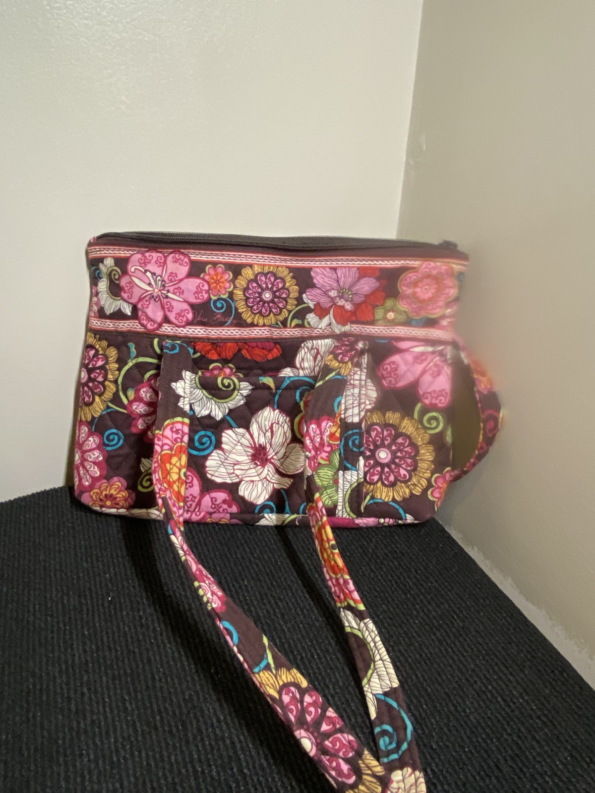 4 PCS! Vera Bradley Mod Floral Pink Tic Tac Tote, Belt, Little Betsy, Book Cover
