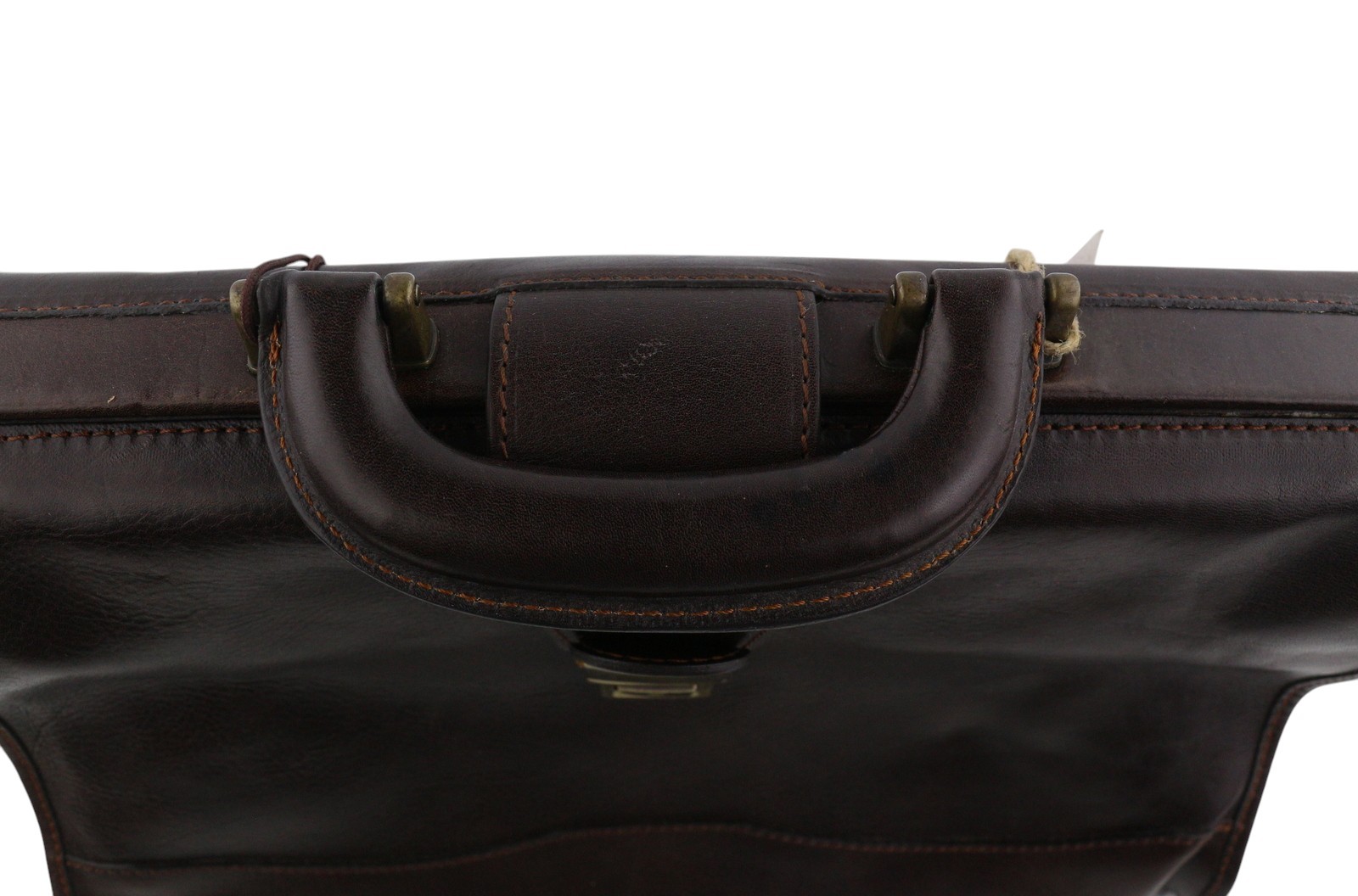 TIME RESISTANCE David Copperfield Women Bag Brown Leather Doctor Briefcase