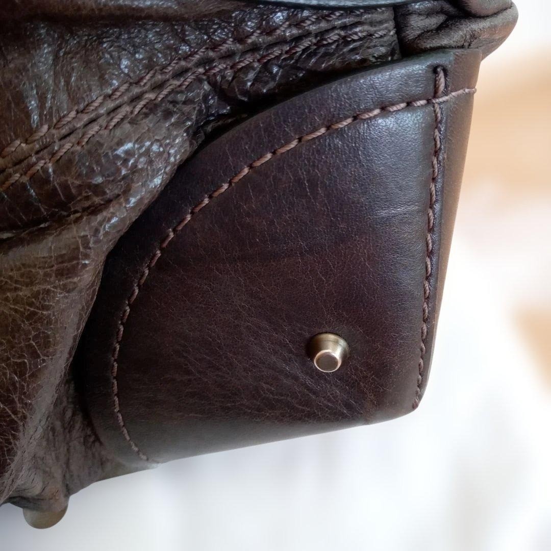 Chloé Paddington Dark Brown Tote Bag used from japan