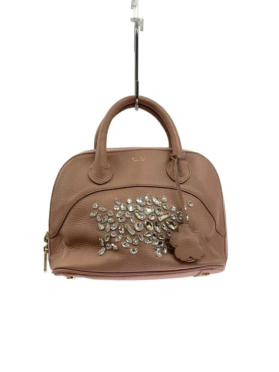 A.D.M.J. Handbag Leather Pink