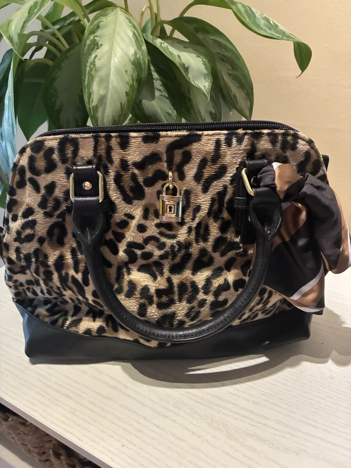 Leopard Print Hand Bag