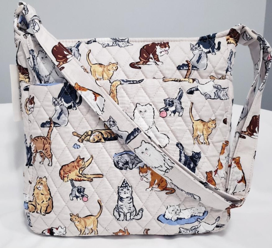 Vera Bradley A Cat’s Life Essential XL Crossbody Exact One NWT