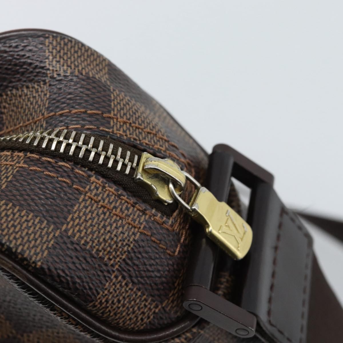 LOUIS VUITTON Damier Ebene Olaf PM Shoulder Bag N41442 LV Auth ka4840