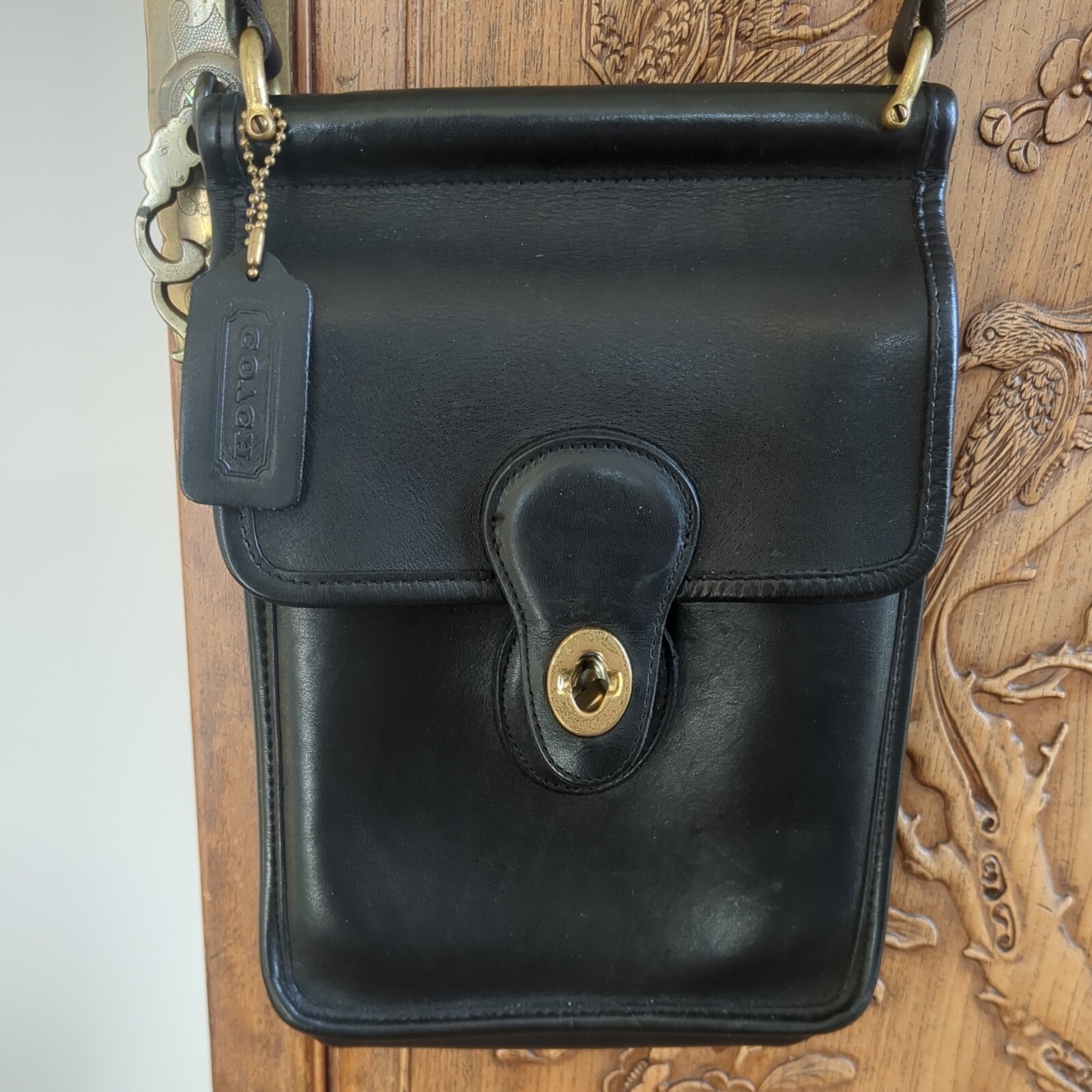 Coach Women’s Black Leather Murphy 9930 Crossbody Bag Purse-see descriptions