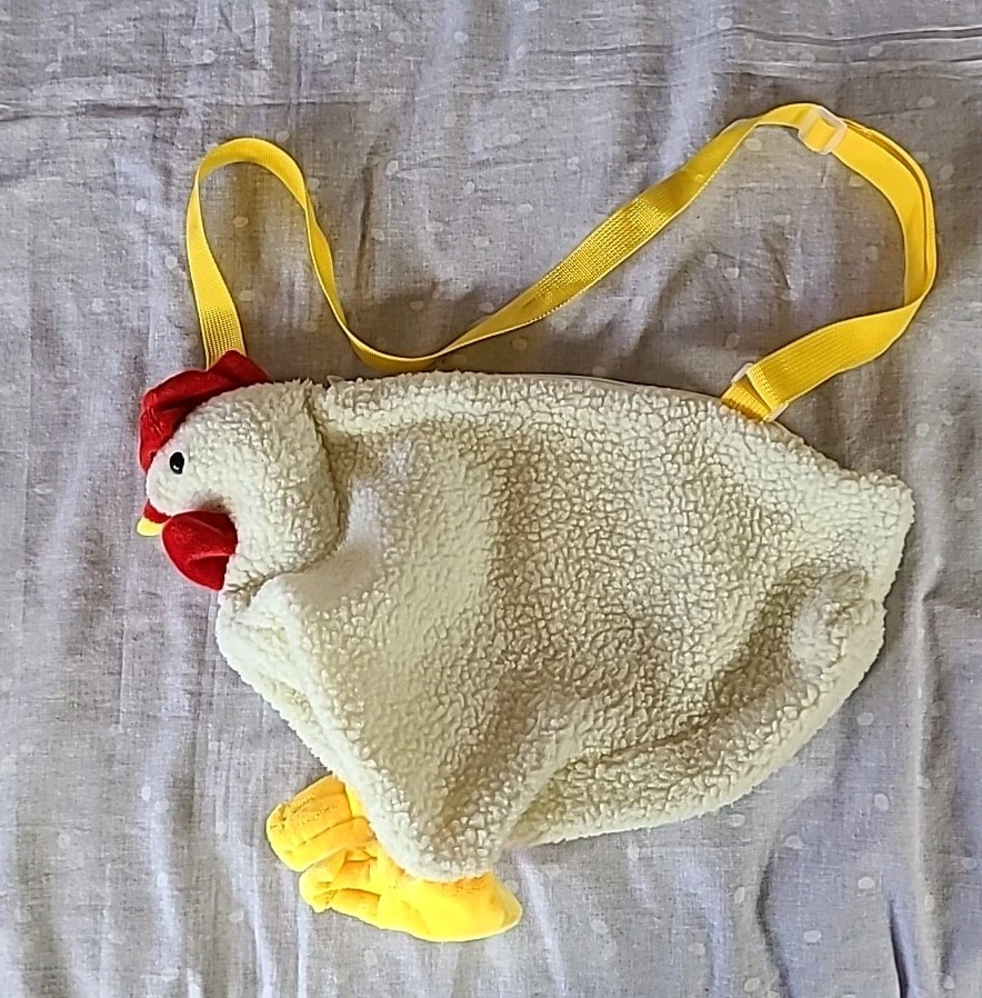 CHICKEN PLUSH BAG SHOULDER CROSS BODY FUNNY HEN HANDBAG