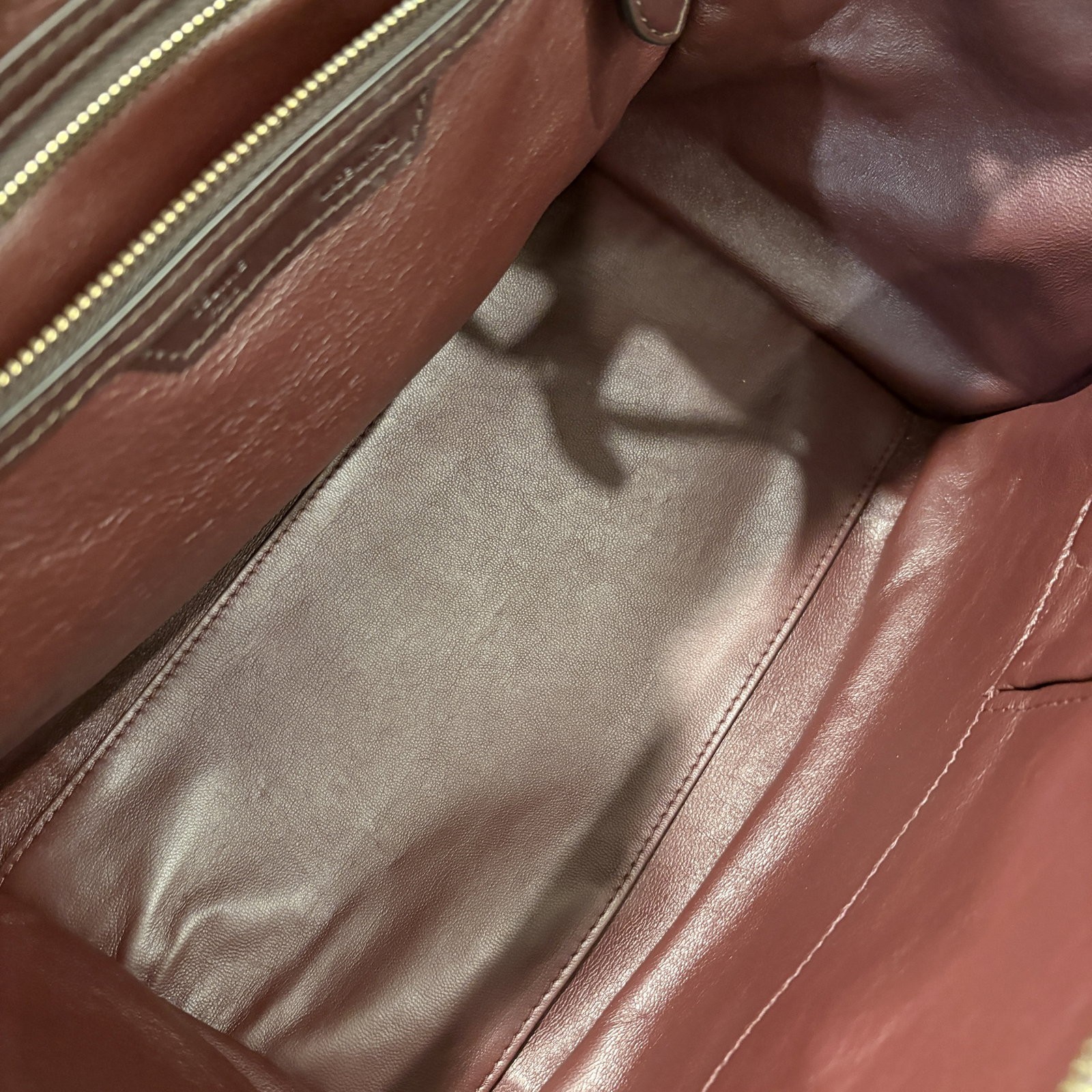 Celine Mini Luggage Grey Burgundy Doblis Suede Calfskin Suede (oy022426a1)
