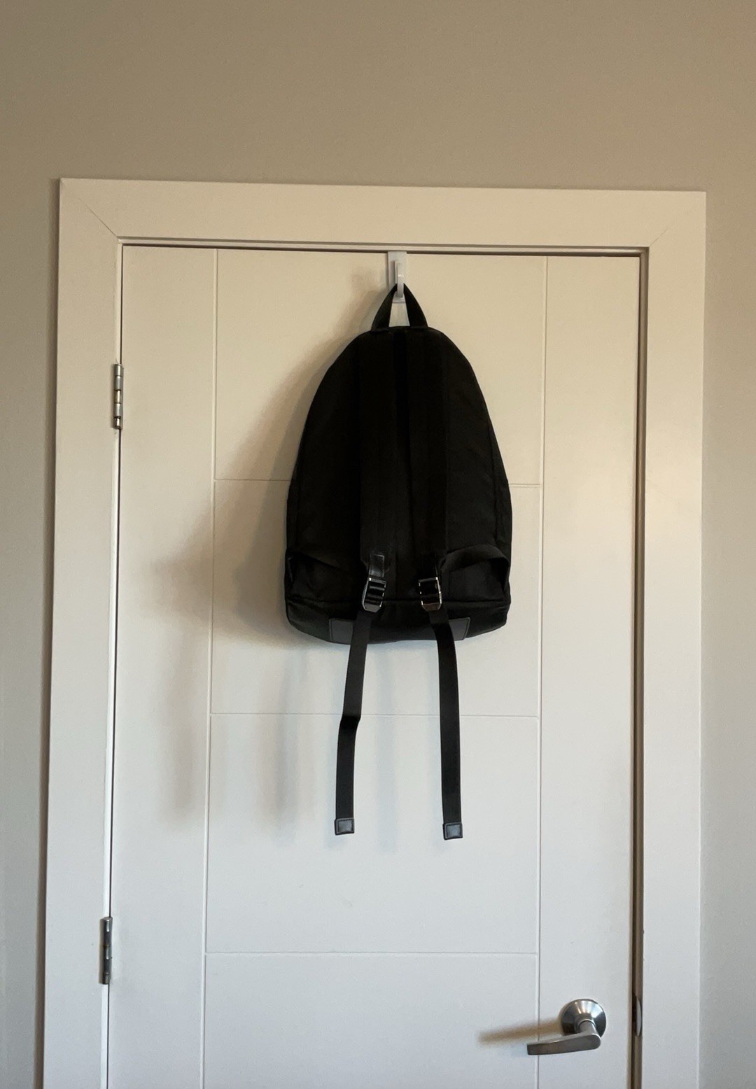 Michael Kors Black Backpack Front Zip Pocket, Silver Hardware, Adjustable Strap