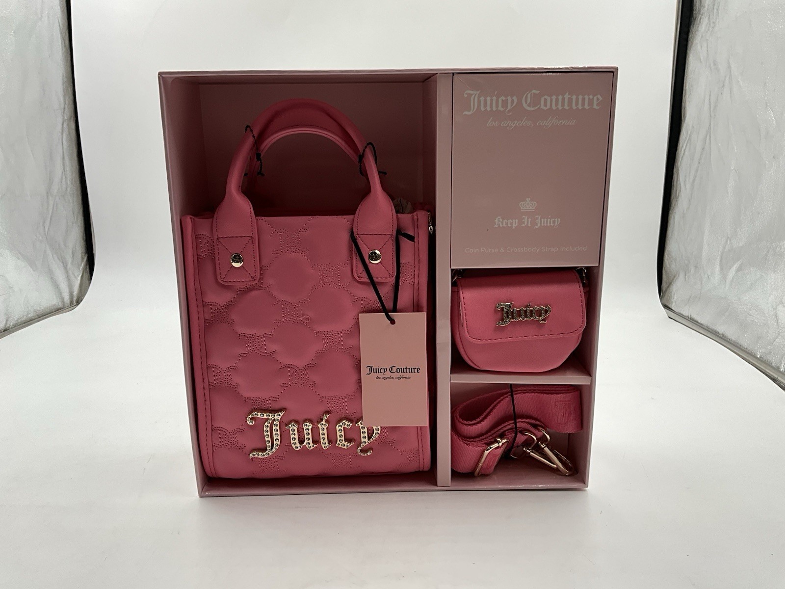 NWT Juicy Couture Taking The Lead Pink Lemonade 3PC Set T05263