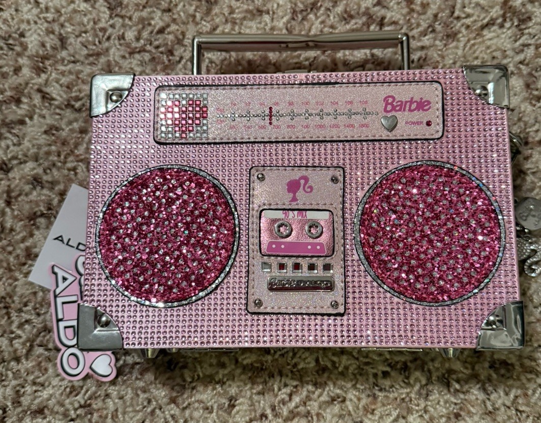Barbie X Aldo Barbiebeat Boombox Crossbody Bag LIMITED EDITION New