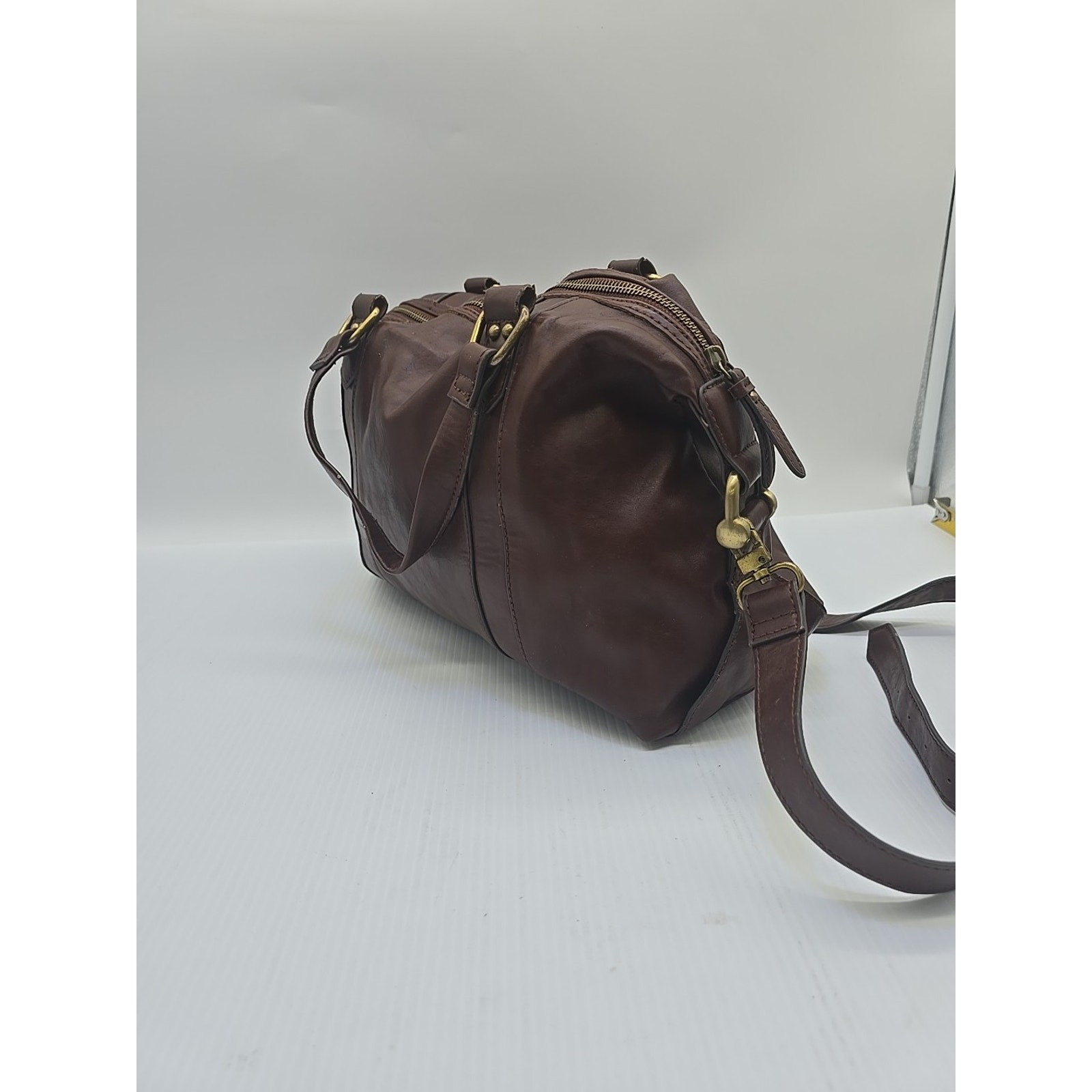 MERONA Faux Leather Hobo Shoulder Bag Purse Color BROWN [65]