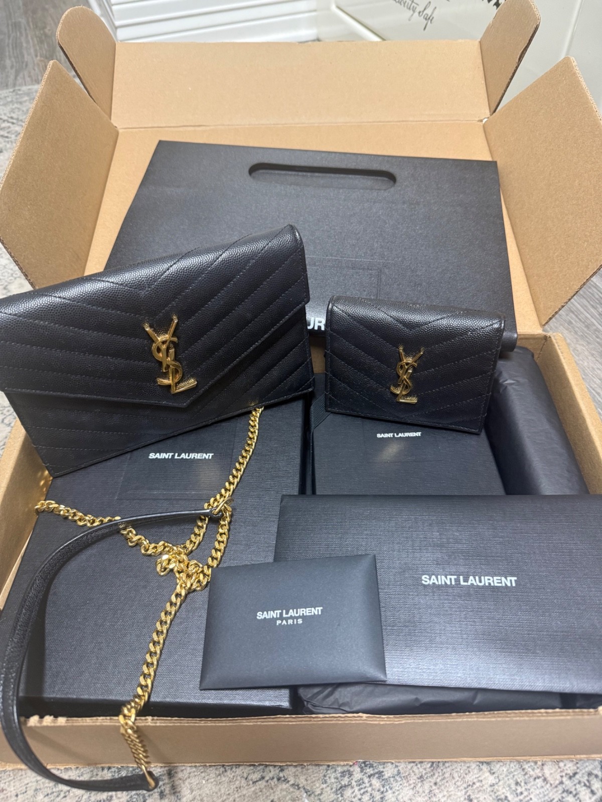 Authentic YSL purse and wallet