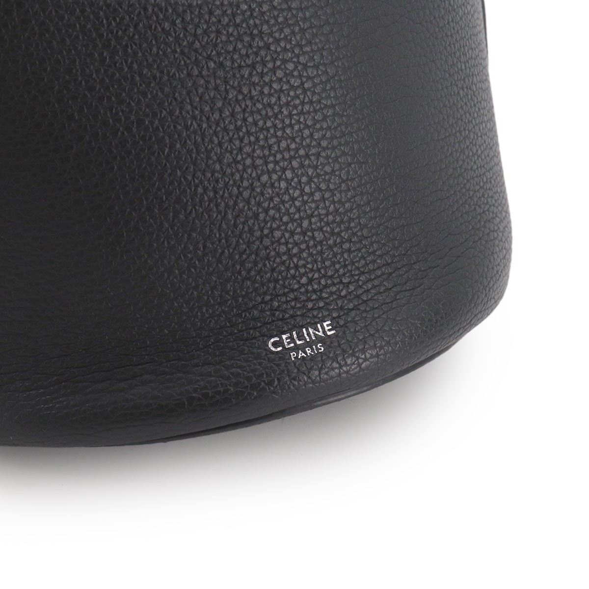 CELINE Big Bag Nano Bucket Hand Shoulder Bag Leather Black 187243 90331066