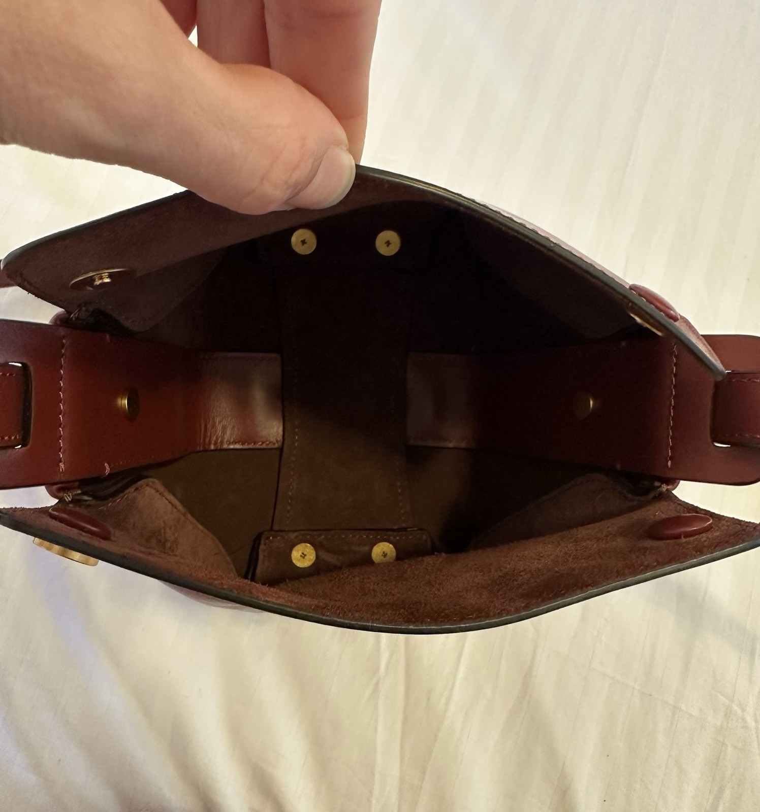 Advene Brown Mini Age Bag With Dust Bag