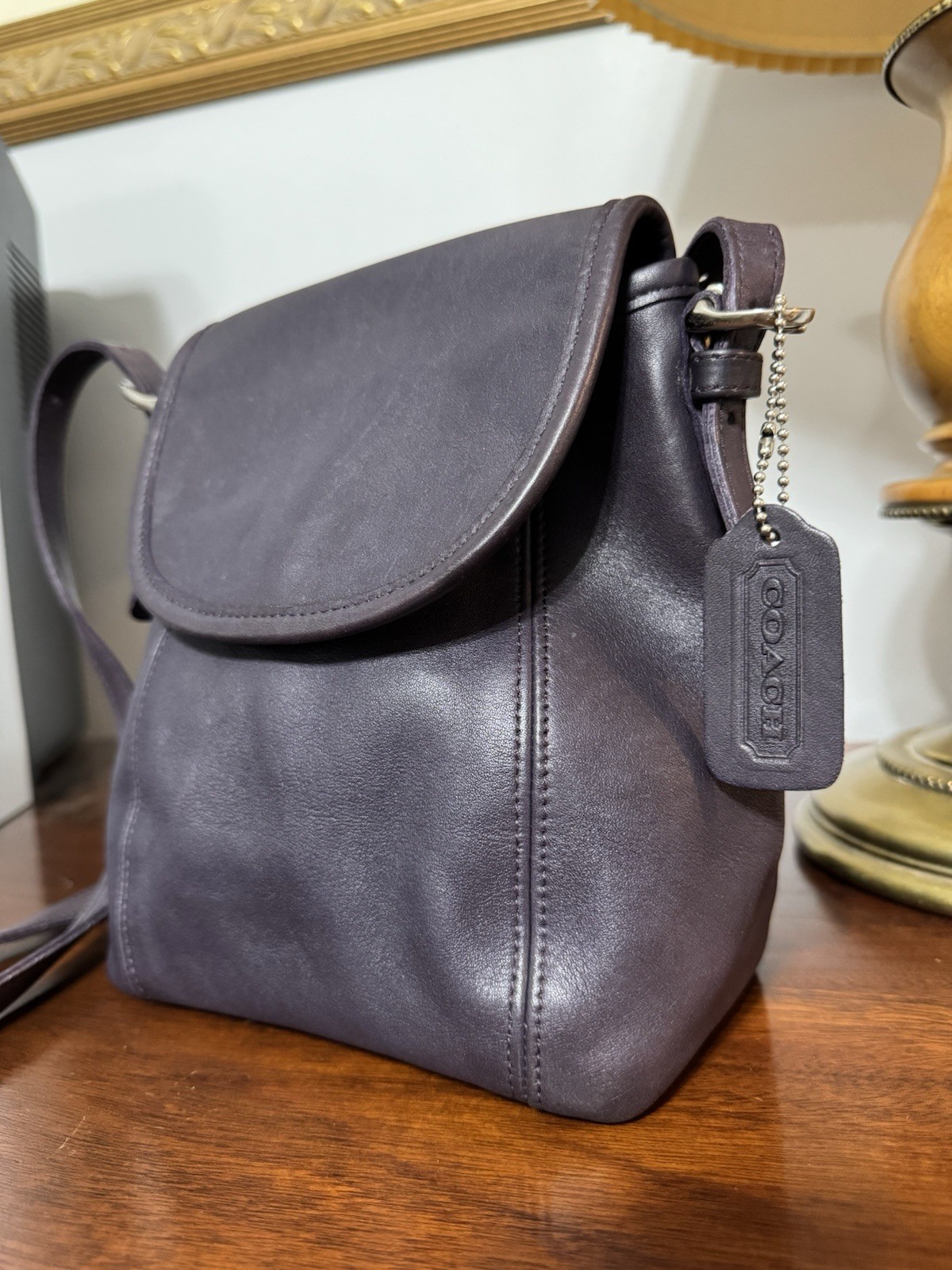 Vintage Coach SoHo Small Flap Ink Crossbody Purse 4108