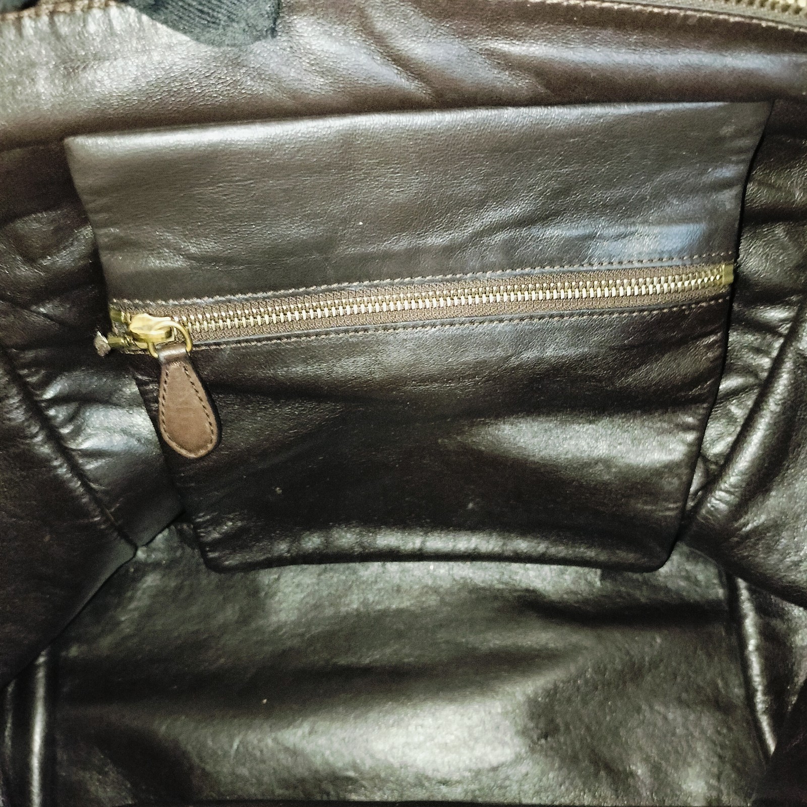 CELINE Luggage Mini Shopper Leather Tote Handbag Brown used JAPAN #260314