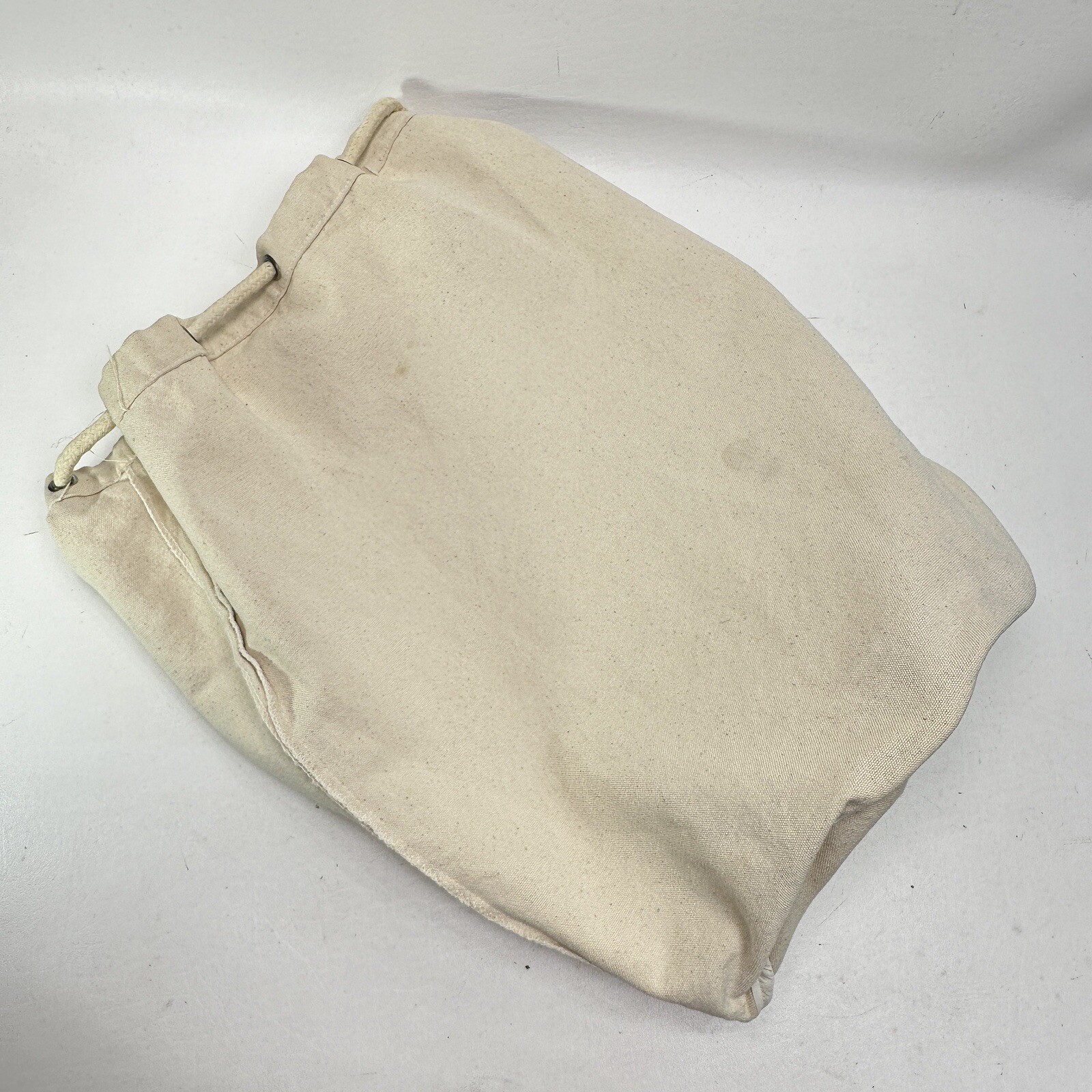Germany Canvas Sling Bag Handbag Ivory Cotton Canvas Drawstring Shoulder Bag