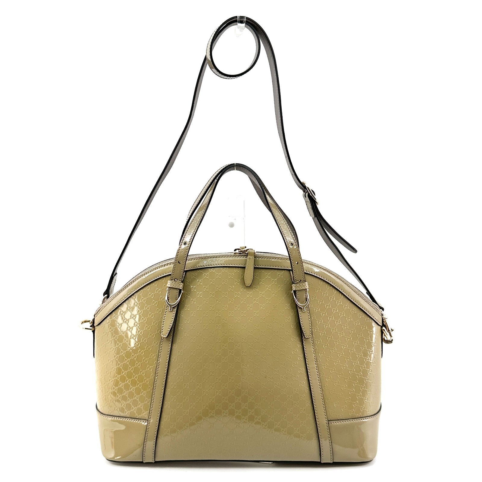 GUCCI Patent Leather 2 Way Handbag