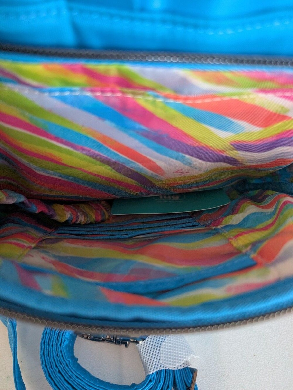 Lug Ranger Light Turquoise Blue Quilted Crossbody Bag
