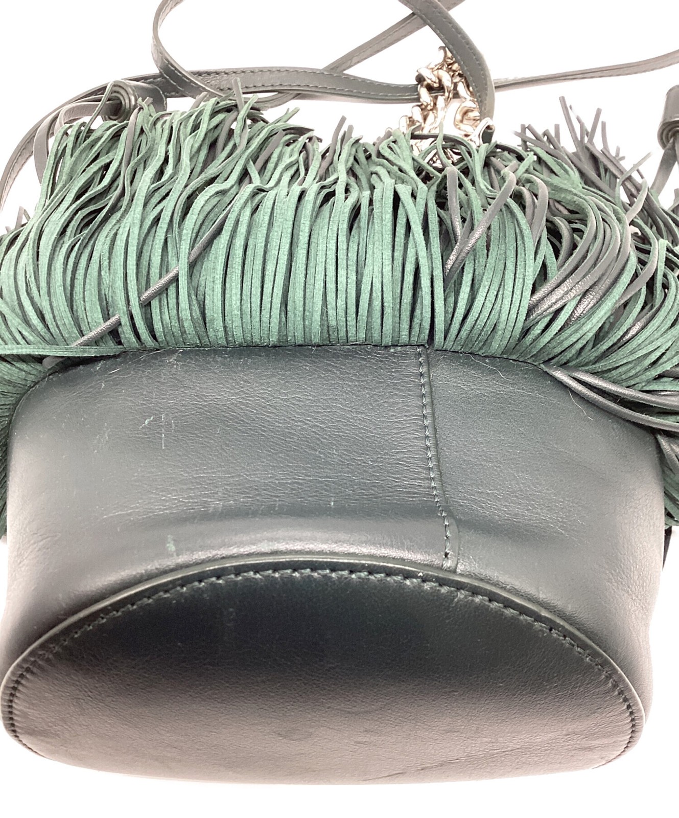 J&M DAVIDSON FRINGE CARNIVAL MINI 1810N Green Bag #TFB6259