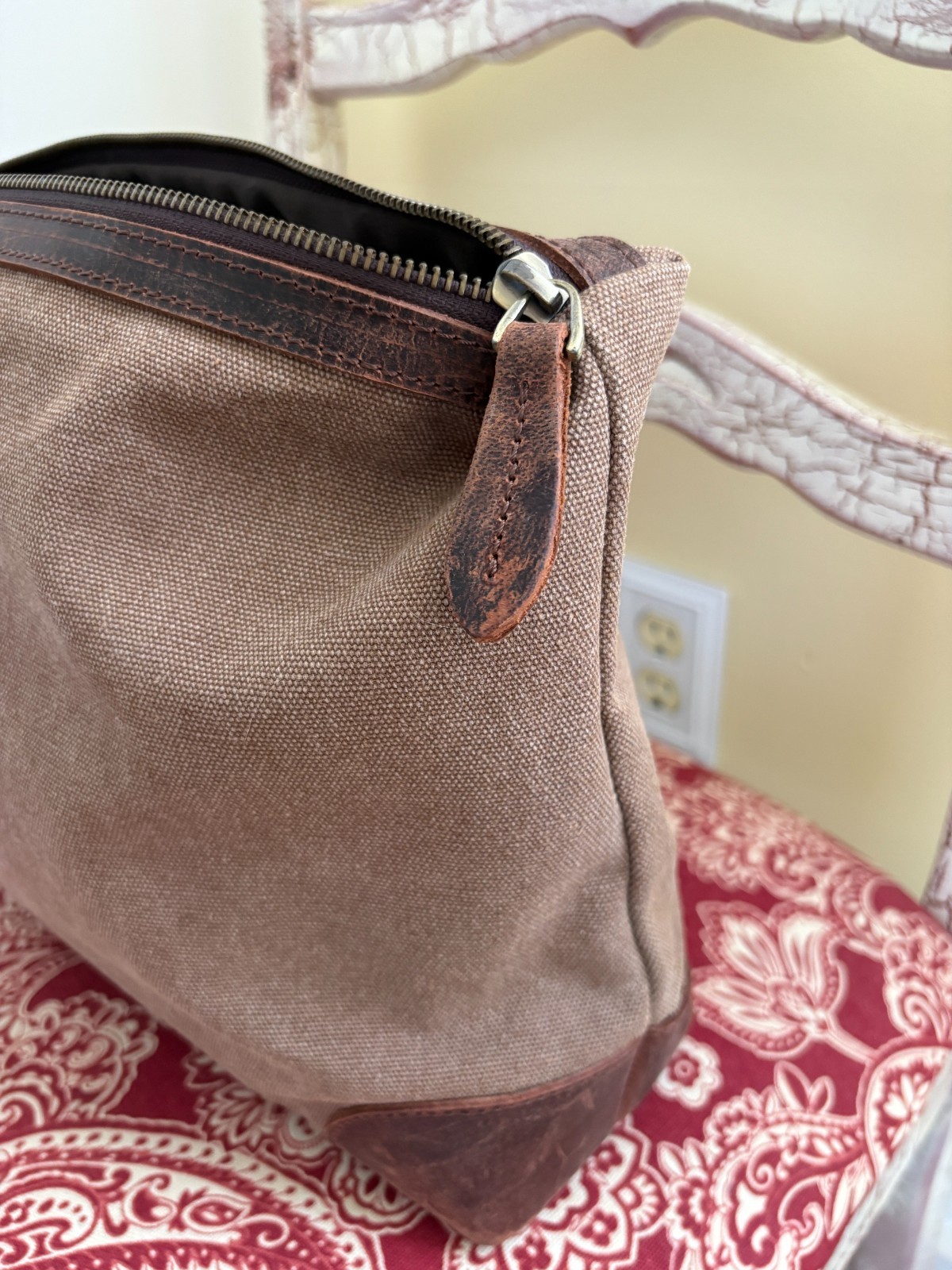 S-ZONE Genuine Leather Large Shoulder Tote Bag for Women in Deep Brown Color