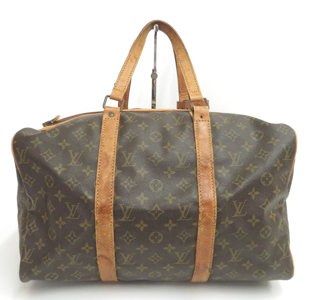 Authentic Louis Vuitton Monogram Duffle Bag Boston Bag Sac Souple 45 F#50072