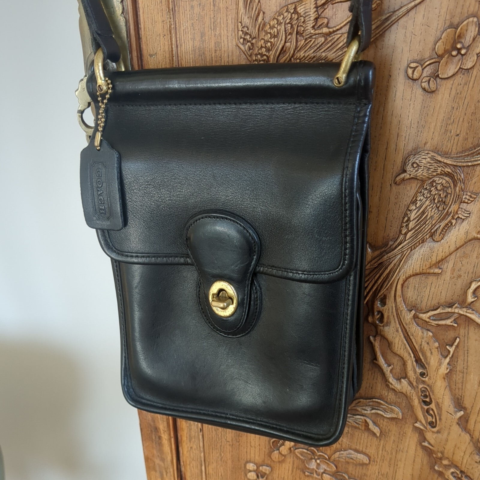 Coach Women’s Black Leather Murphy 9930 Crossbody Bag Purse-see descriptions