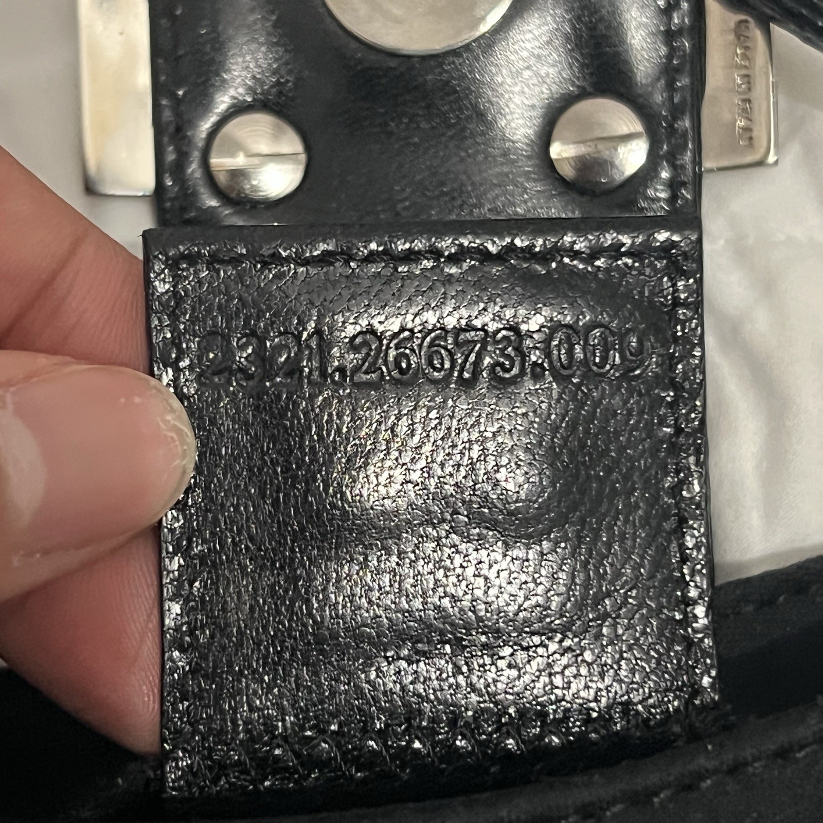 Fendi Mini Croissant Hand Bag Black Fabric And Leather With Silver Hardware