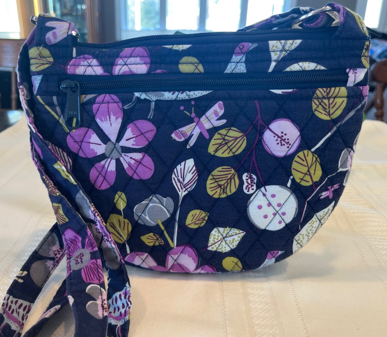 Vera Bradley Lizzy Crossbody Shoulder Bag AND Wallet Lot Floral Nightingale