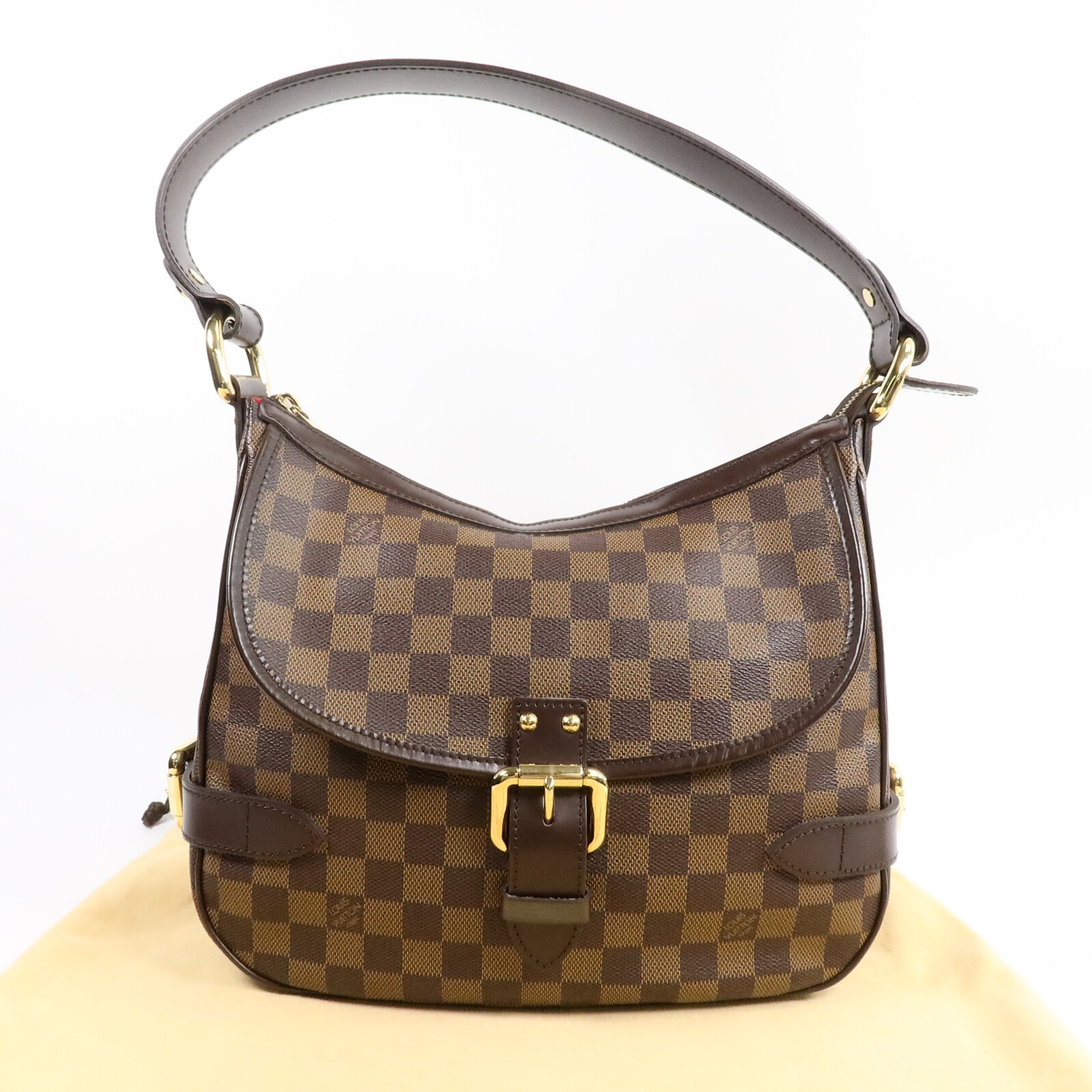 LOUIS VUITTON LV GHW Highbury Shoulder Bag N51200 Damier Brown