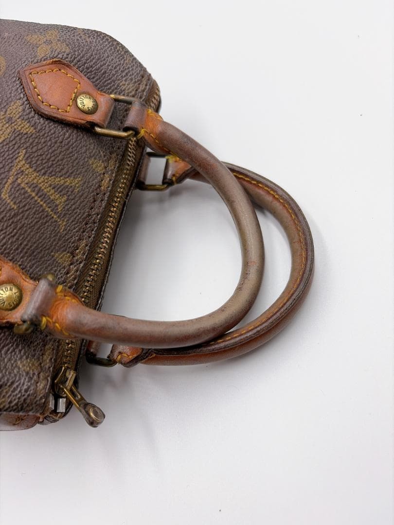 LOUIS VUITTON Mini Speedy Monogram Canvas Brown Vintage Authentic From Japan