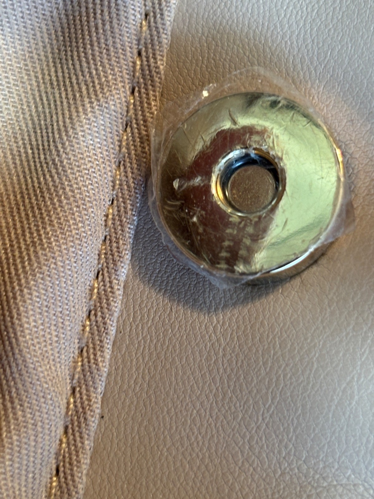 Banana Republic Womens Beige Pleated Shoulder Bag Synthetic Leather & Polyester