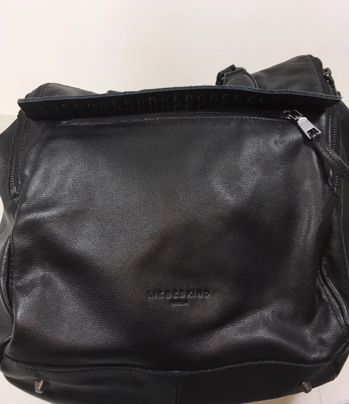 Liebeskind Berlin KAYLA Leather Satchel Large Vintage Black $298